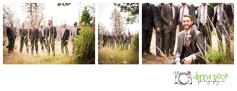 Evergreen Lodge, Wedding, Sacramento Wedding Photographer, Donna Beck Photography, groom, groomsmen