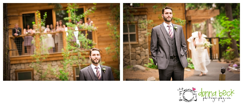 Evergreen Lodge, Wedding, Sacramento Wedding Photographer, Donna Beck Photography, first look, sneak peek