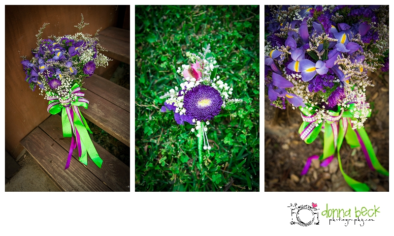 Gold Hill Vineyard & Brewery, Sacramento Wedding Photographer, Donna Beck Photography, flowers, purple