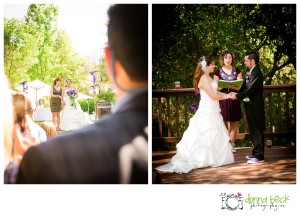 Gold Hill Vineyard & Brewery, Sacramento Wedding Photographer, Donna Beck Photography, outside ceremony, vineyard, vows