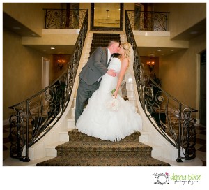 Arden Hills Resort Wedding, Sacramento Wedding Photographer, Donna Beck Photography, bride and groom, formal pictures, staircase